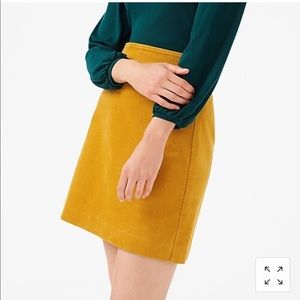 J Crew Corduroy Mini Skirt